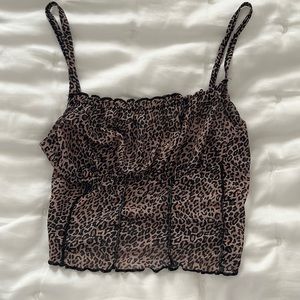 cheetah print tank top